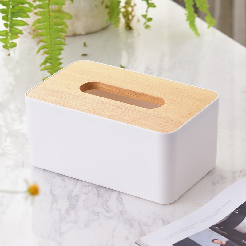 household hotel dining room solid wood cover oak cover tissue box paper extraction box toilet car in northern europe simple tissue box