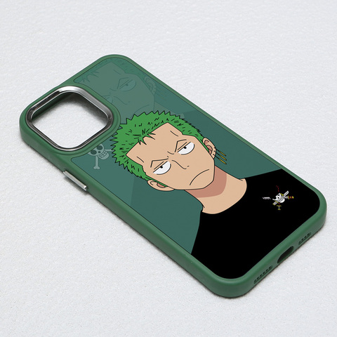 One Piece Zoro Anime Portrait Silicone iPhone Case