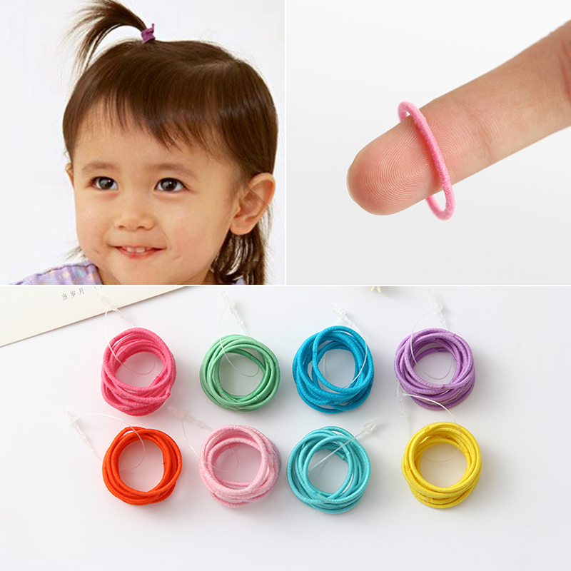 韓國兒童發飾手指粗基礎小號發圈打底皮筋女童寶寶發繩頭飾品頭繩