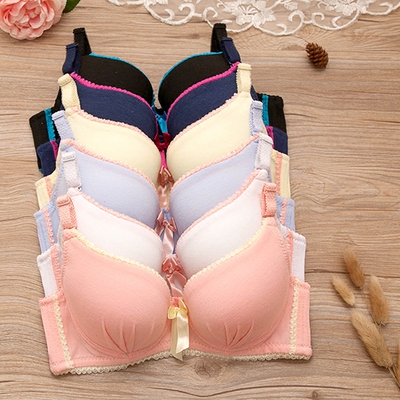 甜美蕾丝聚拢日系女士内衣 学生小清新性感白色文胸少女薄胸罩-淘宝网