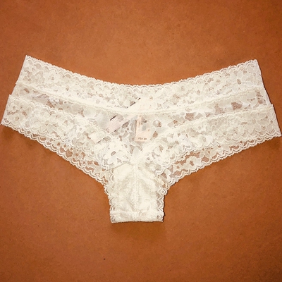 【3件155】维多利亚的秘密正品现货棉质蕾丝内裤性感透气舒适低腰-淘宝网