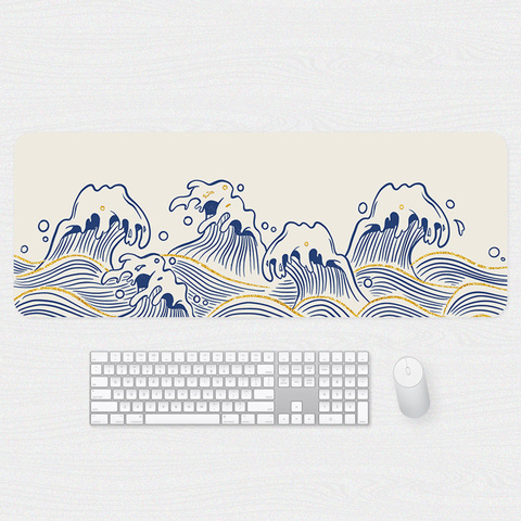 Great Wave Chinese Wave Illustration Desktop Mousepad Phone Case