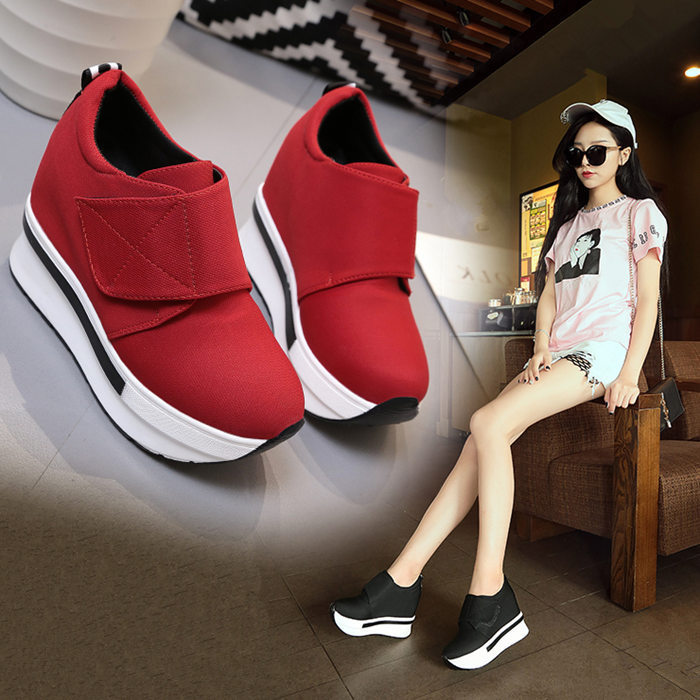 femmes chaussures simples chaussures basses chaussures avec une épaisseur inférieure à muffins dans les augmenté les mocassins chaussures de toile de printemps et d'automne paragraphe de chaussures casual marée joker femmes chaussures simples chaussures basses chaussures avec une épaisseur inférieure à muffins dans les augmenté les mocassins chaussures de toile de printemps et d'automne paragraphe de chaussures casual marée joker