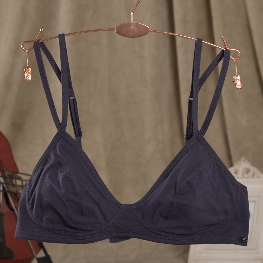 l'allemagne célèbre marque ultra-mince dames soutien-gorge de coton confort non-filaire double sangles de coton de couleur unie sous-vêtements l'allemagne célèbre marque ultra-mince dames soutien-gorge de coton confort non-filaire double sangles de coton de couleur unie sous-vêtements