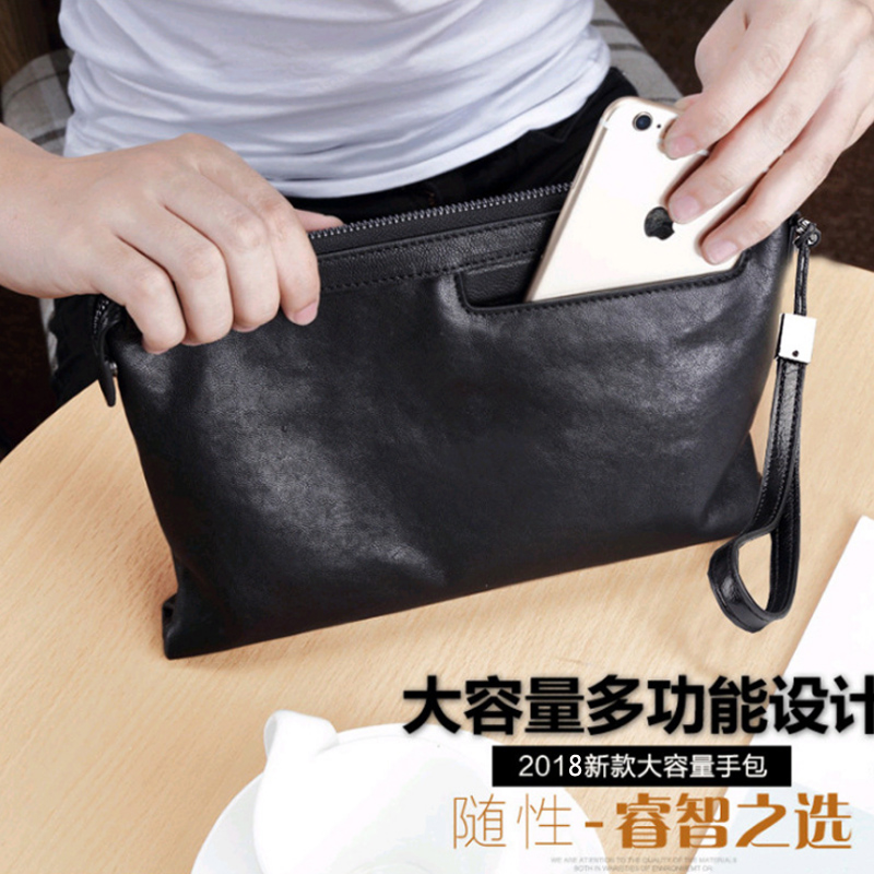 tendance de l'été sac à main de loisirs pour hommes sac de téléphone portable sac, clip sac version coréenne de pu cuir souple sac d'embrayage de l'enveloppe de sac de sac à la mode tendance de l'été sac à main de loisirs pour hommes sac de téléphone portable sac, clip sac version coréenne de pu cuir souple sac d'embrayage de l'enveloppe de sac de sac à la mode