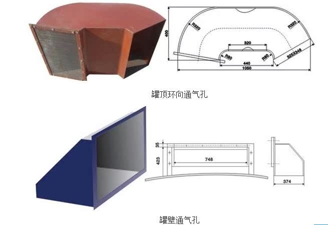 gtq罐壁通气孔 碳钢通气孔 700×400罐壁通气孔