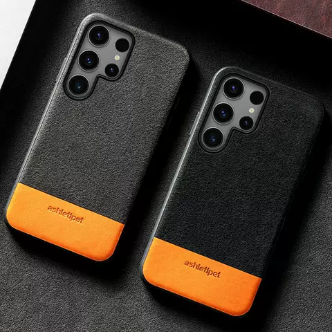 Ashletipet Alcantara Phone Cases Covers Genuine Leather High End Premium Galaxy S23, Galaxy S23 Plus, Galaxy S23 Ultra, Galaxy S22, Galaxy S22 Plus, Galaxy S22 Ultra,