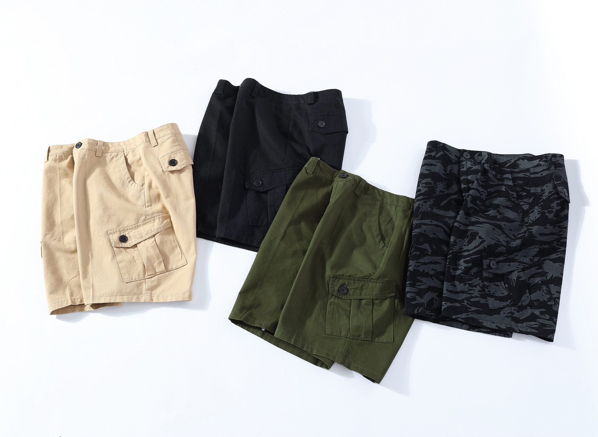 les champs de bataille 19ss nouveaux hommes de coton de l'enzyme de lavage froc poche cinq points shorts les champs de bataille 19ss nouveaux hommes de coton de l'enzyme de lavage froc poche cinq points shorts