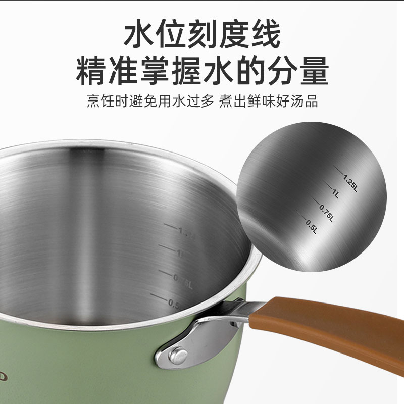 Mokland Milk Pot Noka 304 Stainless Steel Compound Bottom Small Steamer Baby Food Pot Cooking Noodles Induction Cooker Household
