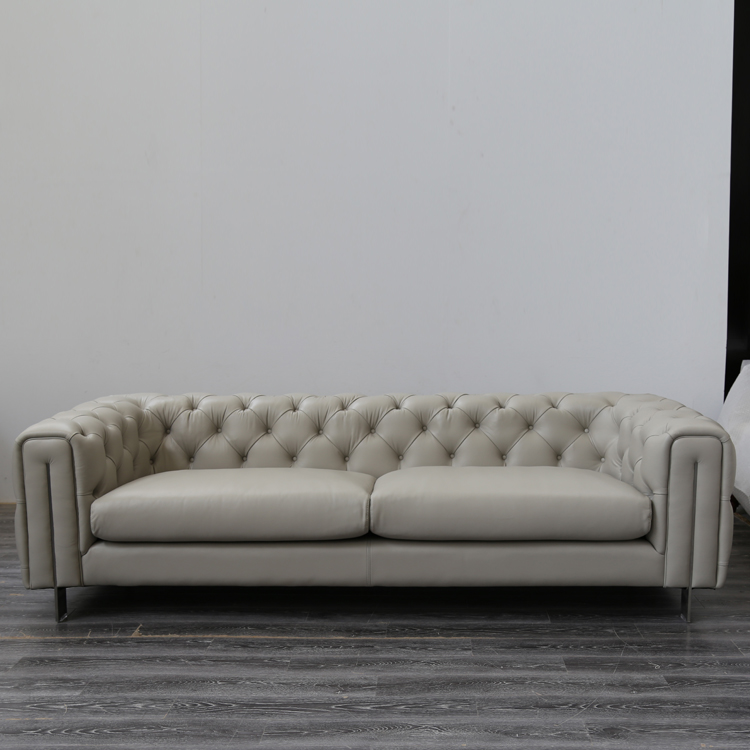 Moderne amerikansk italiensk import af olie voks jane europæisk ... Hvid læder sofa