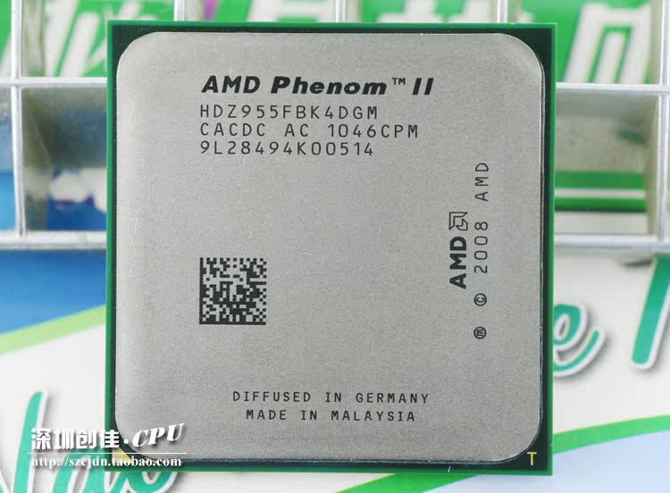 cpu amd x4 羿龙ii 955 四核cpu 散片6m l3 不锁倍频黑盒 3.2g 有965