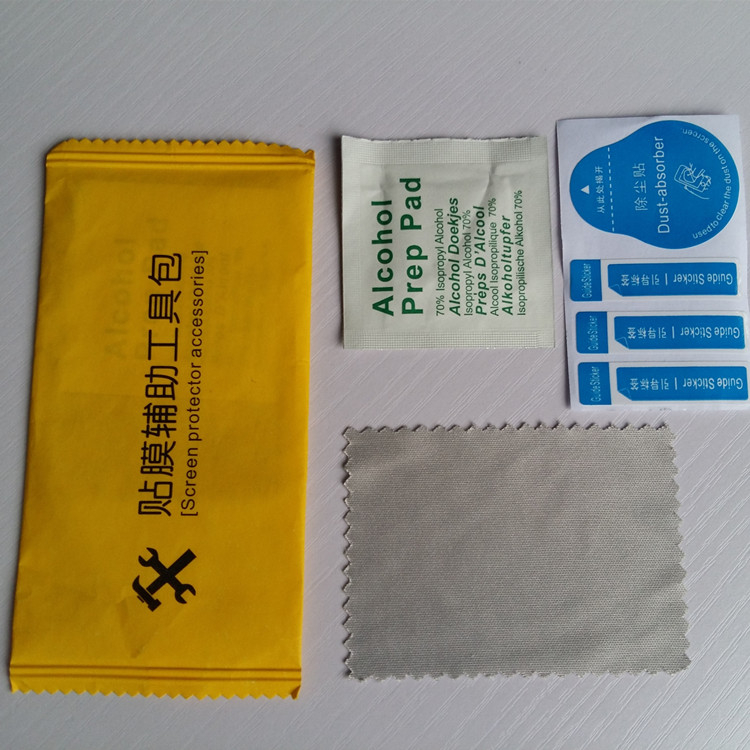 film cleaning assistant kit mobile phone tempered film accessories wiping cloth alcohol dust removal paste three piece set for approval