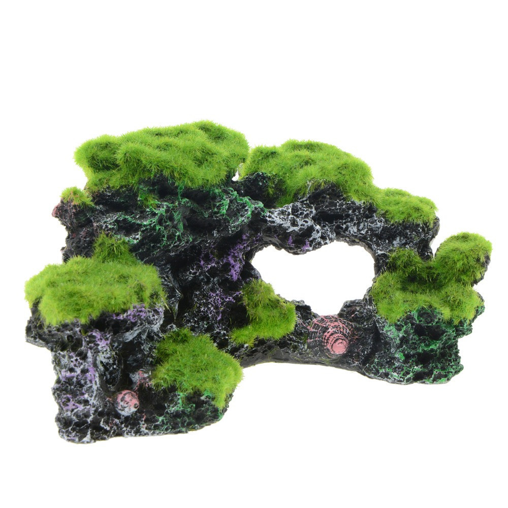 Free Shipping Fish Tank Decorative Aquarium Landscape Background Simulated Moss Coral Reef Coral Ornaments Imitation the Bottom of the Sea Rock