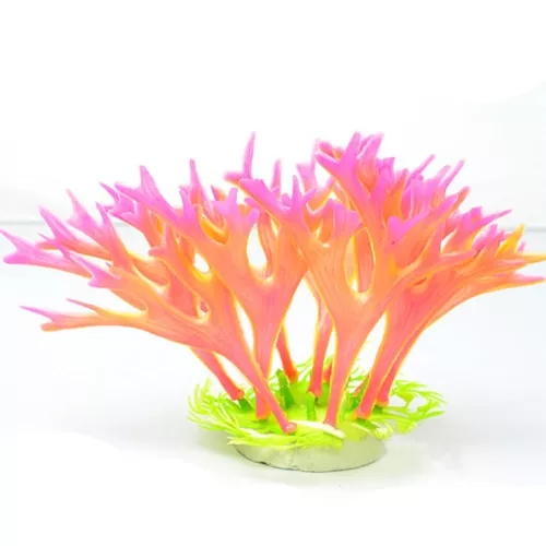 Fish Tank Landscape Simulation Aquatic Plants Pet Post Ornamental Plants Plastic Small Aquatic Plants Pink Antlers Small Coral