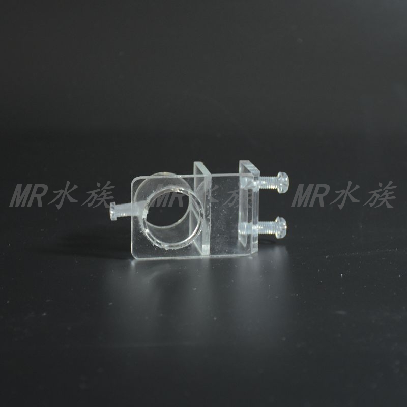 Aquarium Fish Tank Water Exchange Clip Filter Inlet and Outlet Water Pipe Transparent Acrylic Bracket with Hole Fixing Clip Free Shipping