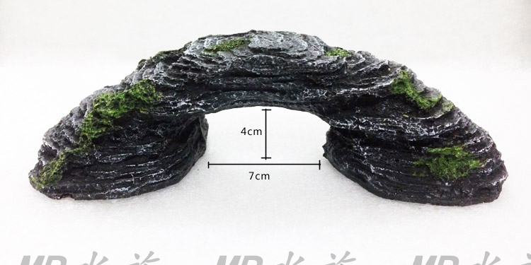 Fish Tank Scenery Decoration Resin Crafts Simulation Ancient Bridge Small and Medium Bridge Stone Bridge Turtle Climbing Drying Platform Landscape Bridge