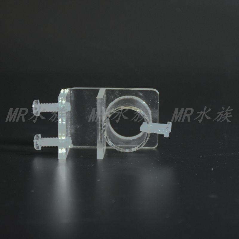 Aquarium Fish Tank Water Exchange Clip Filter Inlet and Outlet Water Pipe Transparent Acrylic Bracket with Hole Fixing Clip Free Shipping