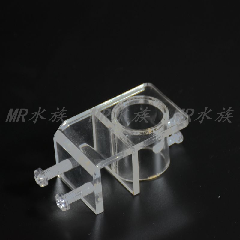 Aquarium Fish Tank Water Exchange Clip Filter Inlet and Outlet Water Pipe Transparent Acrylic Bracket with Hole Fixing Clip Free Shipping