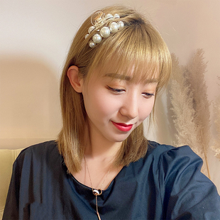 韩国珍珠发夹甜美气质抓夹ins东大门网红边夹少女后脑勺夹子头饰