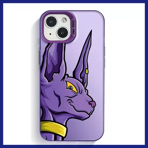 Egyption Purple Cat Phone Cases Covers   Laser Gradient iPhone 15, iPhone 14, iPhone 13, iPhone 12