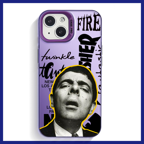 Purple — Mr. Bean Thrasher Niche Original 15, 14, 13, 12, 11 iPhone Case