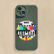 Retro Vintage Analog TV Signal Illustration Phone Cases Covers Matte Silicone TPU iPhone 15, iPhone 14, iPhone 13, iPhone 12, iPhone 11
