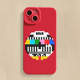 Retro Vintage Analog TV Signal Illustration Phone Cases Covers Matte Silicone TPU iPhone 15, iPhone 14, iPhone 13, iPhone 12, iPhone 11