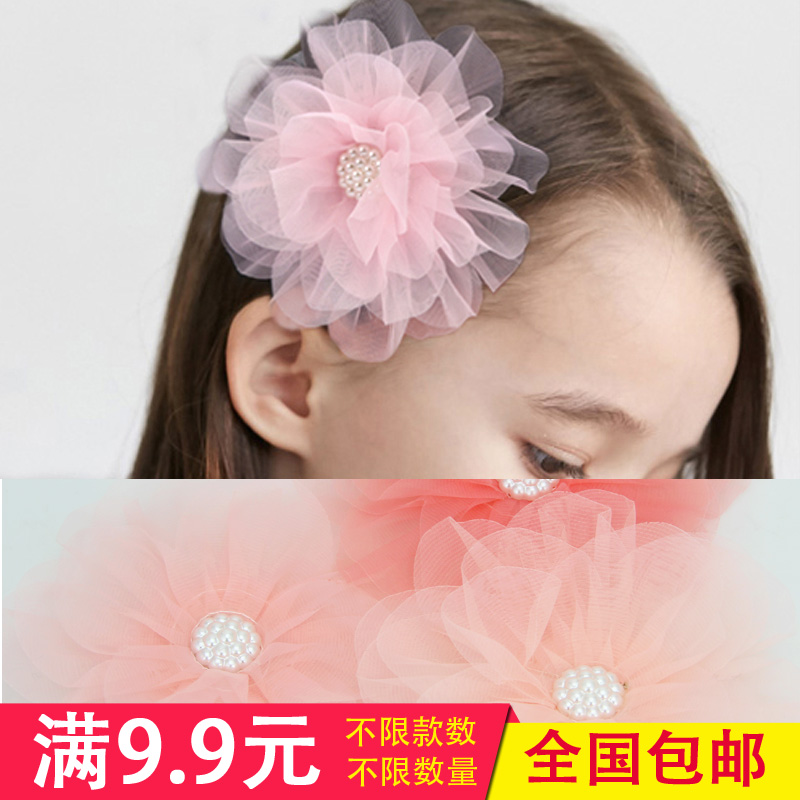 韓國兒童發飾超大花朵發夾小女孩發卡女童寶寶可愛公主頭花飾品