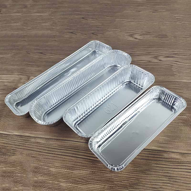 Free Shipping Bread Baking Kebabs Special to-Go Box Tin Tray Barbecue Rectangular Disposable Aluminum Foil Lunch Box