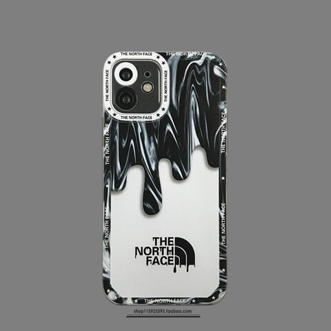 Transparent — The North Face Melting Paint 13, 13 Pro, 13 Pro Max, 12, 12 Pro, 12 Pro Max iPhone Case