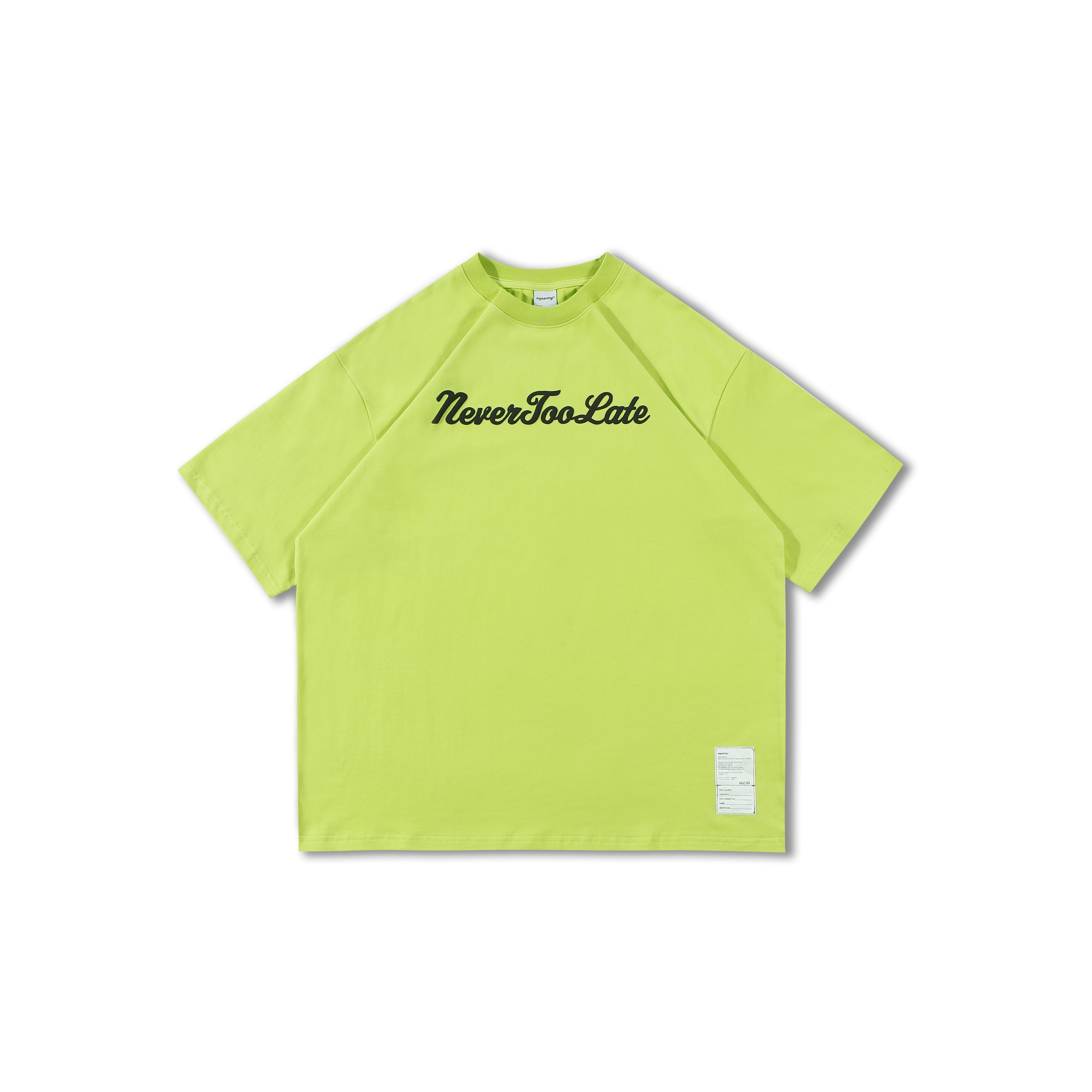 NGOARMY SS20 theme foaming printed short-sleeved T-shirt all-match Japanese drape national tide original men and women