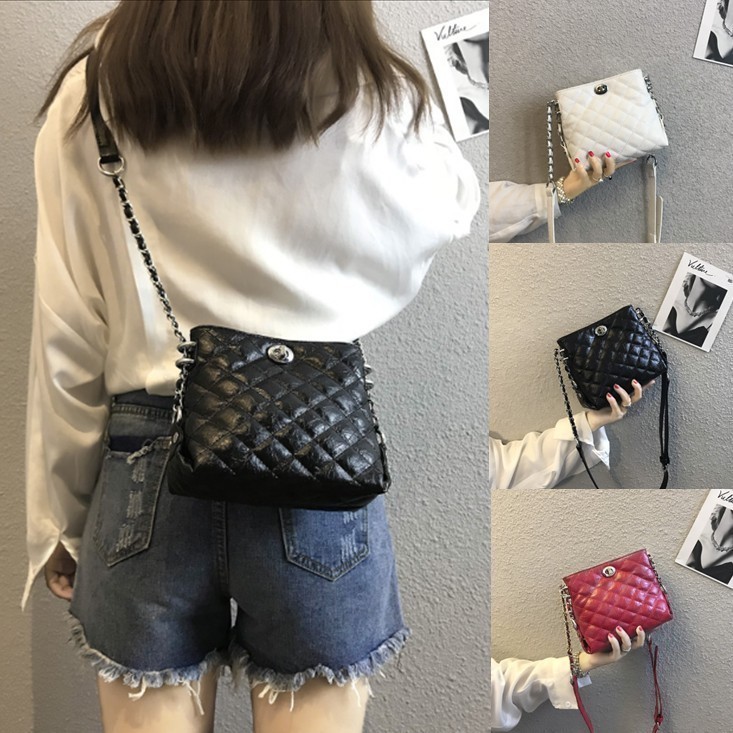 la marée de la marque authentique sac féminin 2019, le nouveau sac à dos oblique han édition joker unique sac à bandoulière minimaliste petite chaîne en cuir sac la marée de la marque authentique sac féminin 2019, le nouveau sac à dos oblique han édition joker unique sac à bandoulière minimaliste petite chaîne en cuir sac