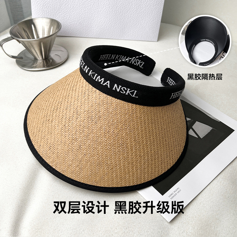 Taiyi Hat Club Popular Air Top Sunhat Women's Upgraded Thickened Summer Sun Protection Instagram Mesh Red Strawhat Sun Hat