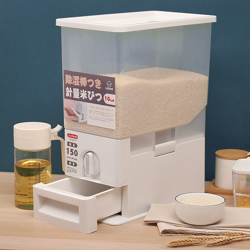 domestic insect proof rice storage box, usami metering rice barrel, japan