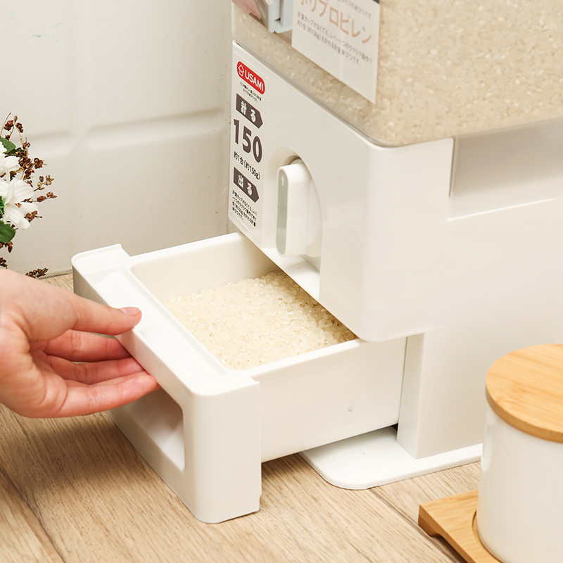 domestic insect proof rice storage box, usami metering rice barrel, japan