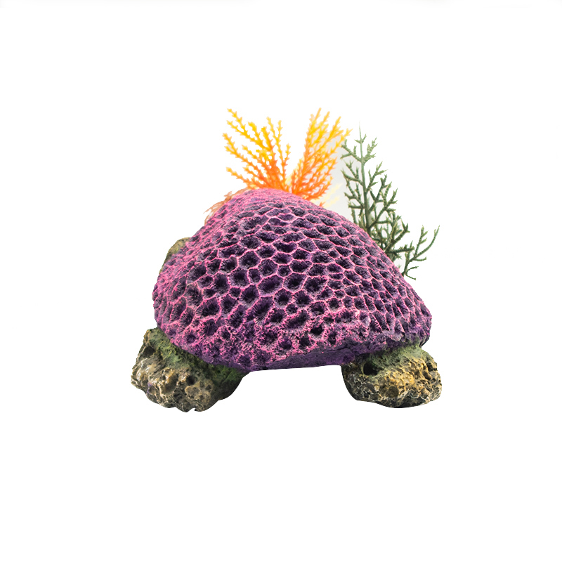 Fish Globe Landscaping Ornamental Landscape Decorations Resin Shelter Ecological Landscaping Turtle Coral Green Plant Best-Selling