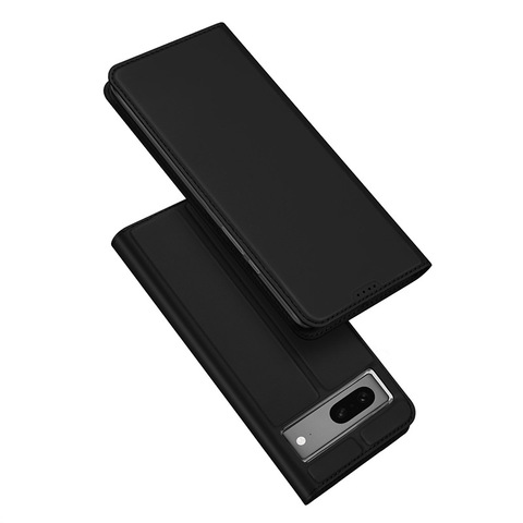 Black — Thin Slim Minimal Card Holder A Wallets Folio Flip Magnetic Synthetic Leather , 7, 7 Pro, 6, 6 Pro Google Pixel Phone