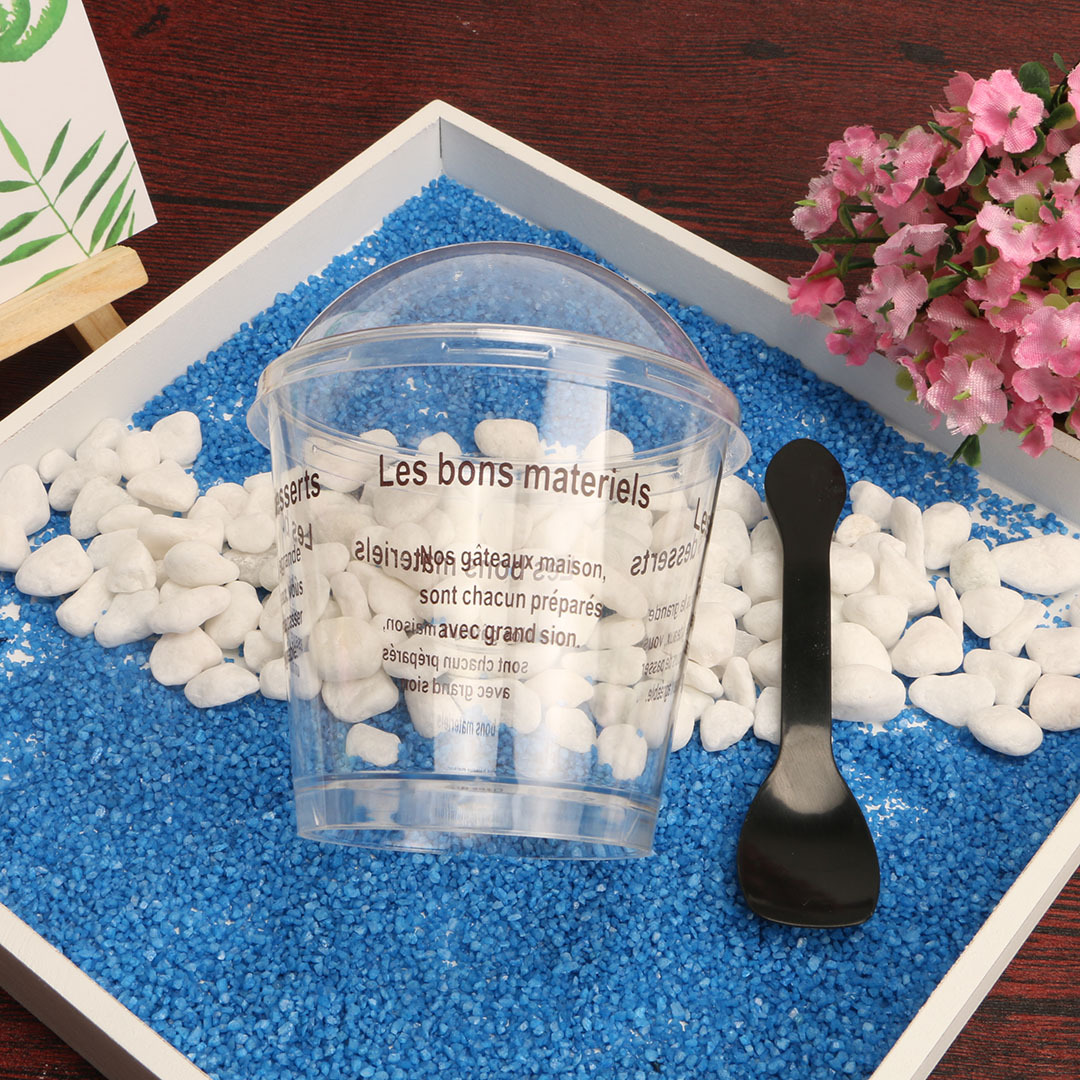 Mousse Cup Disposable Mousse Desser Cup Cup with Lid Yogurt Pudding Cup Tapioca Pudding Cup Transparent Plastic Dessert Cup