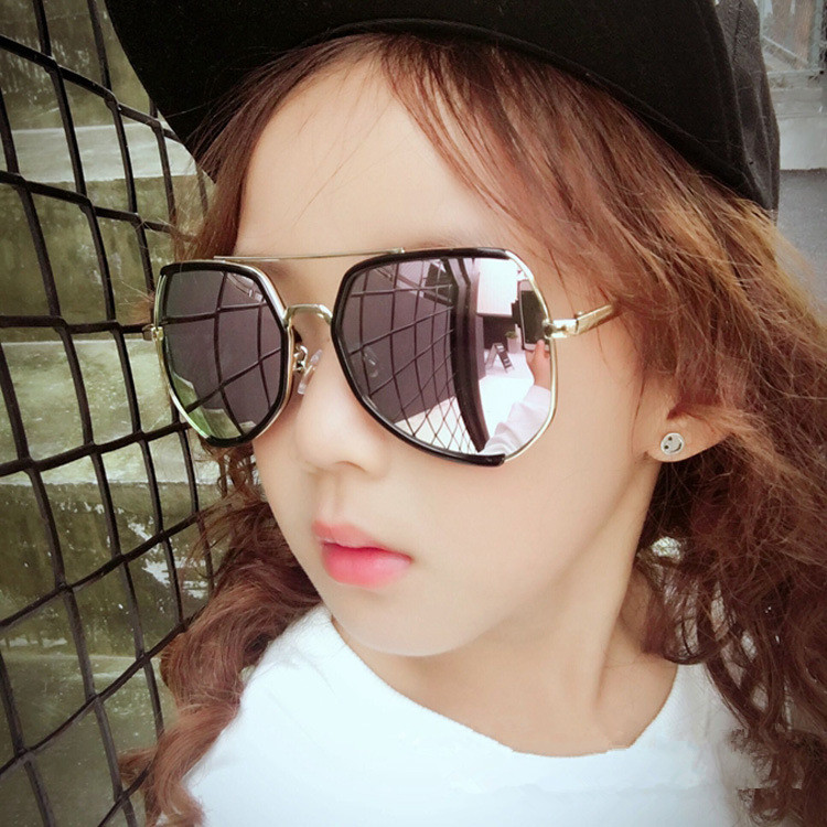 女童眼鏡兒童太陽鏡正品墨鏡潮韓國公主12歲防紫外線潮酷2017新款