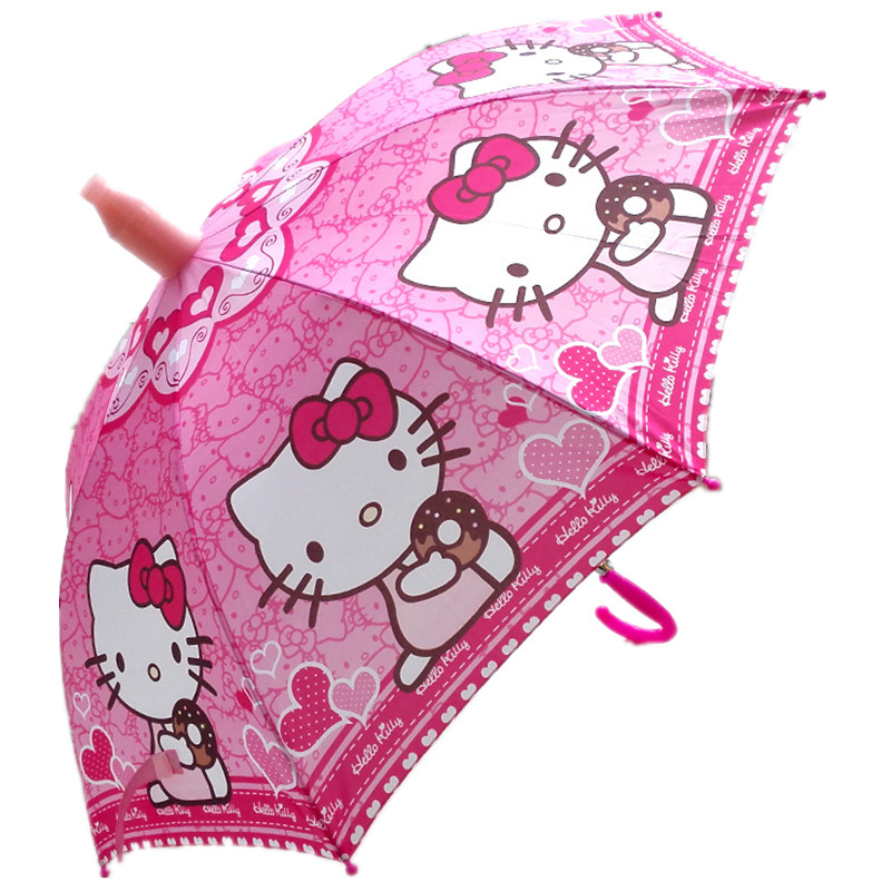 兒童雨傘男女童卡通長柄傘幼兒園小孩學生遮陽傘小豬佩奇汪汪隊