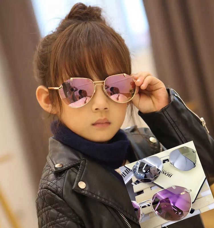 兒童眼鏡太陽鏡新款男童女童墨鏡防紫外線眼鏡寶寶太陽眼蛤蟆鏡潮