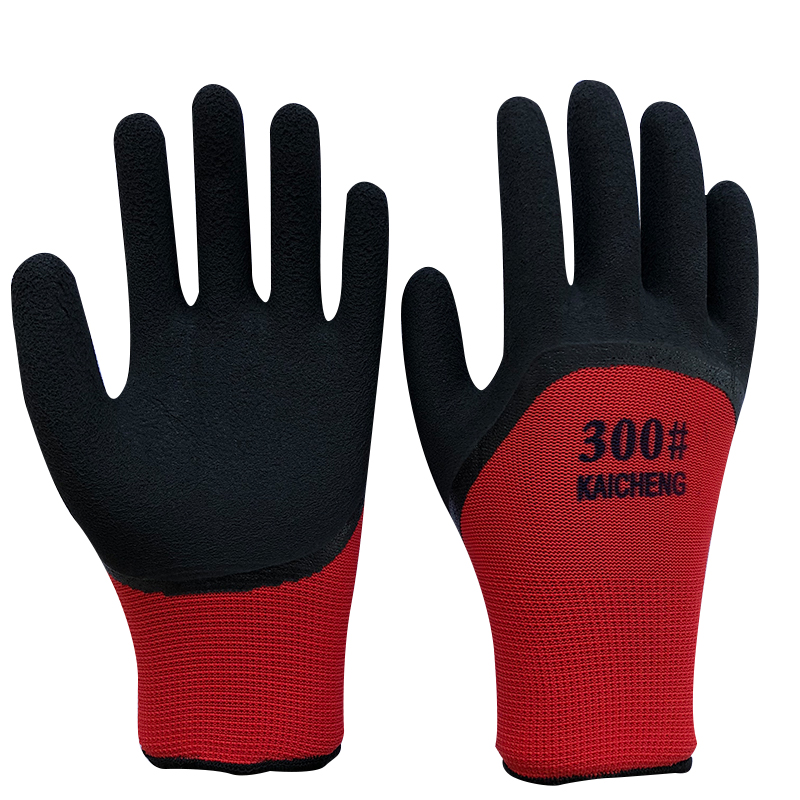 12 pairs of foam king wear-resistant dipping rubber protective breathable king anti-slip tape hanging working labor protection gloves