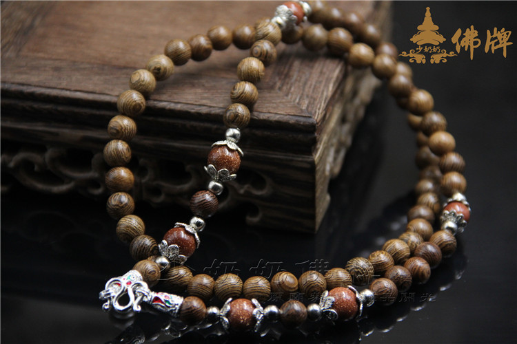 Thai Buddha card Thailand import Buddha card special chain gold-plated silver necklace gold-plated silver enamel fo chain hanging chain