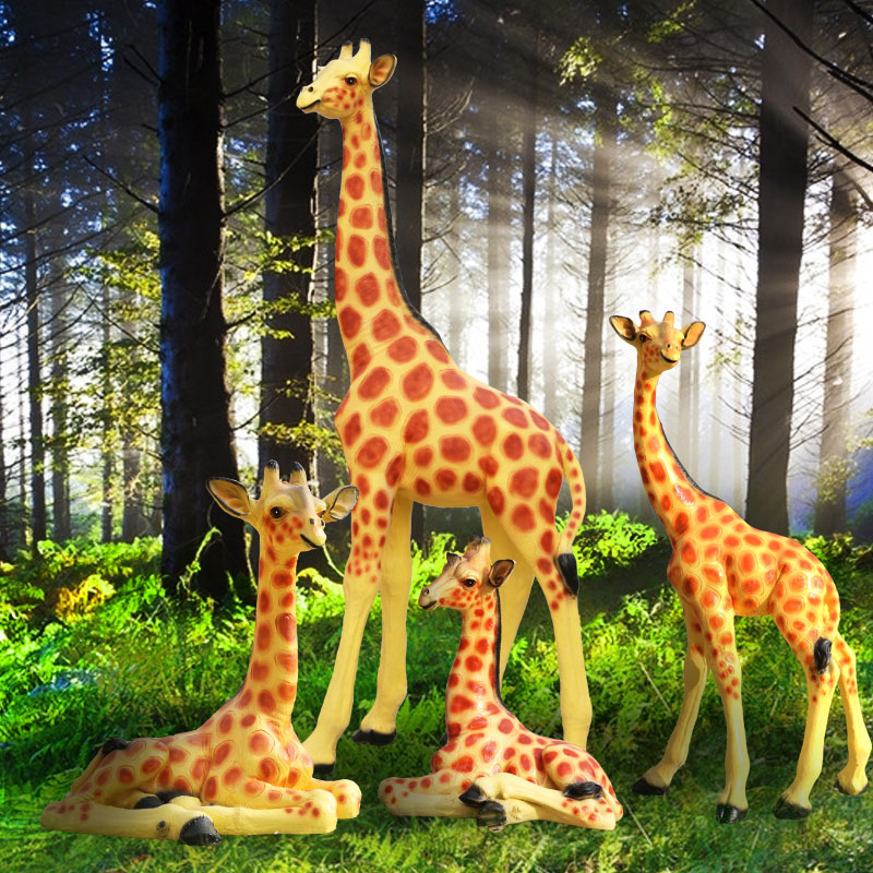 simulation giraffe large decoration garden landscape frp sculpture outdoor garden courtyard art gallery simulation animal