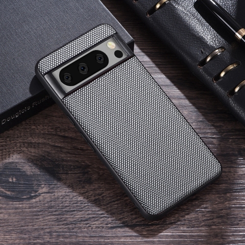 Gray — Minimal Business Creative Weave Mesh Nylon 8, 8 Pro Google Pixel Phone Case