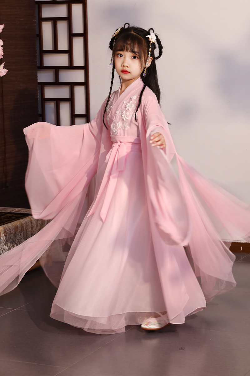 Children's Hanfu Girl Costume Fairy Elegant 12-year-old Girl Autumn Super Fairy Skirt Chinese Style Trailing Dress