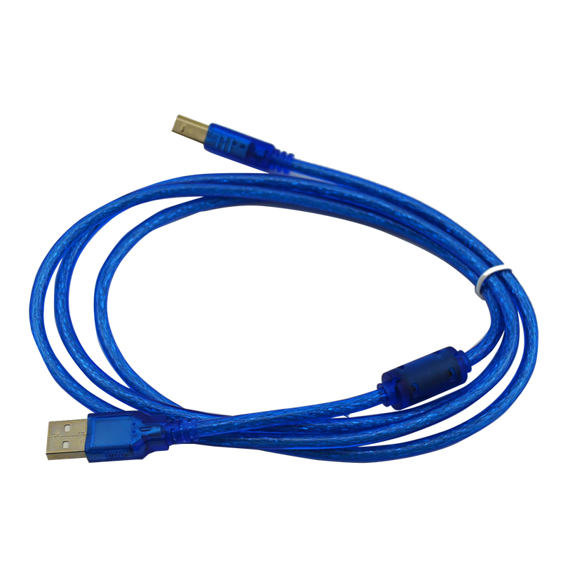 1.5米USB打印线,打印电缆.屏蔽线.高速打印线 名称:USB2.0打印线(如图:一头是USB,另外一头是小方口) 实长:147CM左右 用途一:用于电脑连接USB打印机。连接方法是:一头是USB公头,用于连接电脑的USB接口;另一头是方口公头,用于连接USB打印机。 用途二:用于电脑连接USB打印机共享器。连接方法是:一头是USB公头,用于连接电脑的USB接口;另一头是方口公头,用于连接USB打印机共享器,可接打印机.