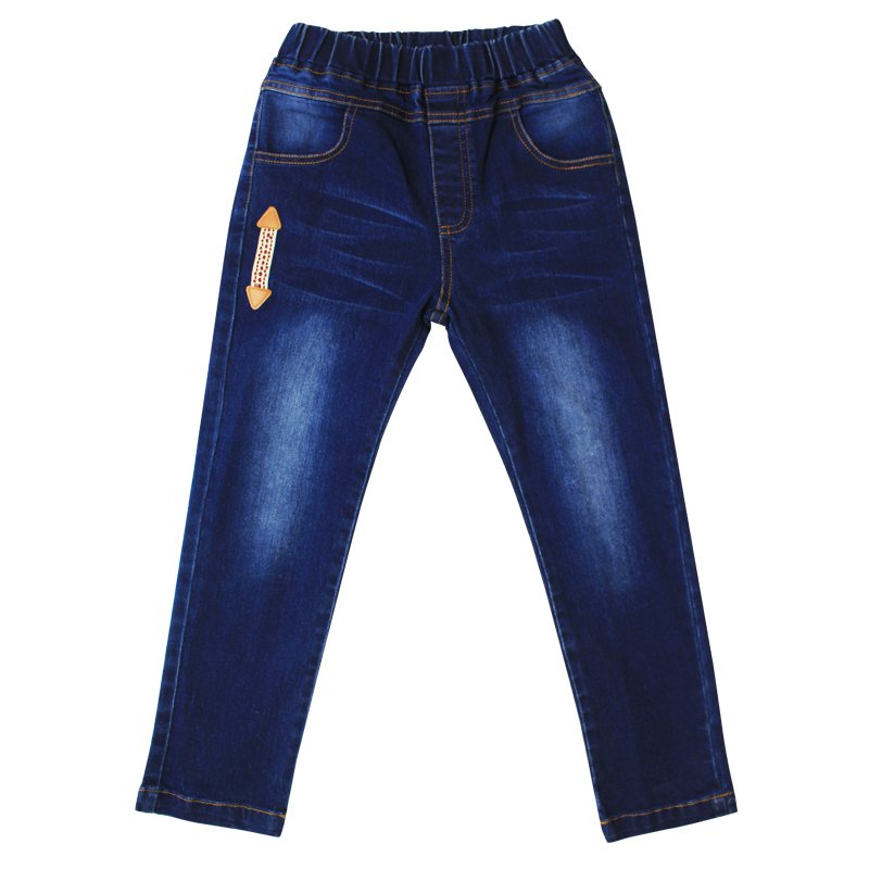 Boys' jeans and velvet new trousers in trend, big kids loose and thick baby Korean spring, autumn and winter children's pants