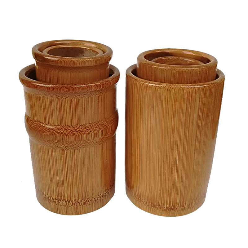 carbonized bamboo bamboo bamboo cupping jar MuZhu syringes hygroscopic cans full bamboo medium home kit number