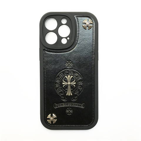 Chrome hearts discount phone case leather